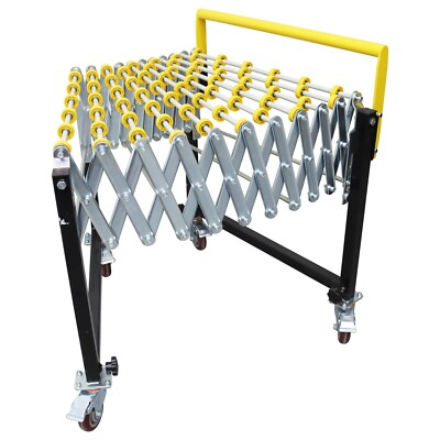 #ad 15.7quot; 59quot; Length 23.6quot; Width Flexible Expandable Roller Conveyor 35kg Load $540.50