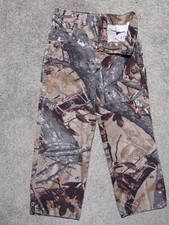 WRANGLER Fusion 3-D Camo JEANS Kids 8 Double Knee Hunter Outdoors Leafy Denim 3D