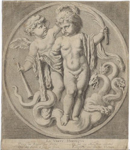 LOUIS TESTELIN: Les vertus innocentes, 1671, Folge von 8 Kupferstichen + Titel - Picture 6 of 9