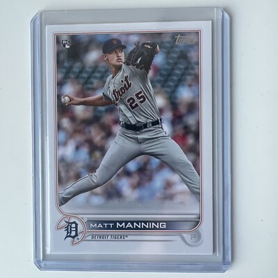 Matt Manning 2022 Topps Series One  Rookie RC # 31 Detroit Tigers