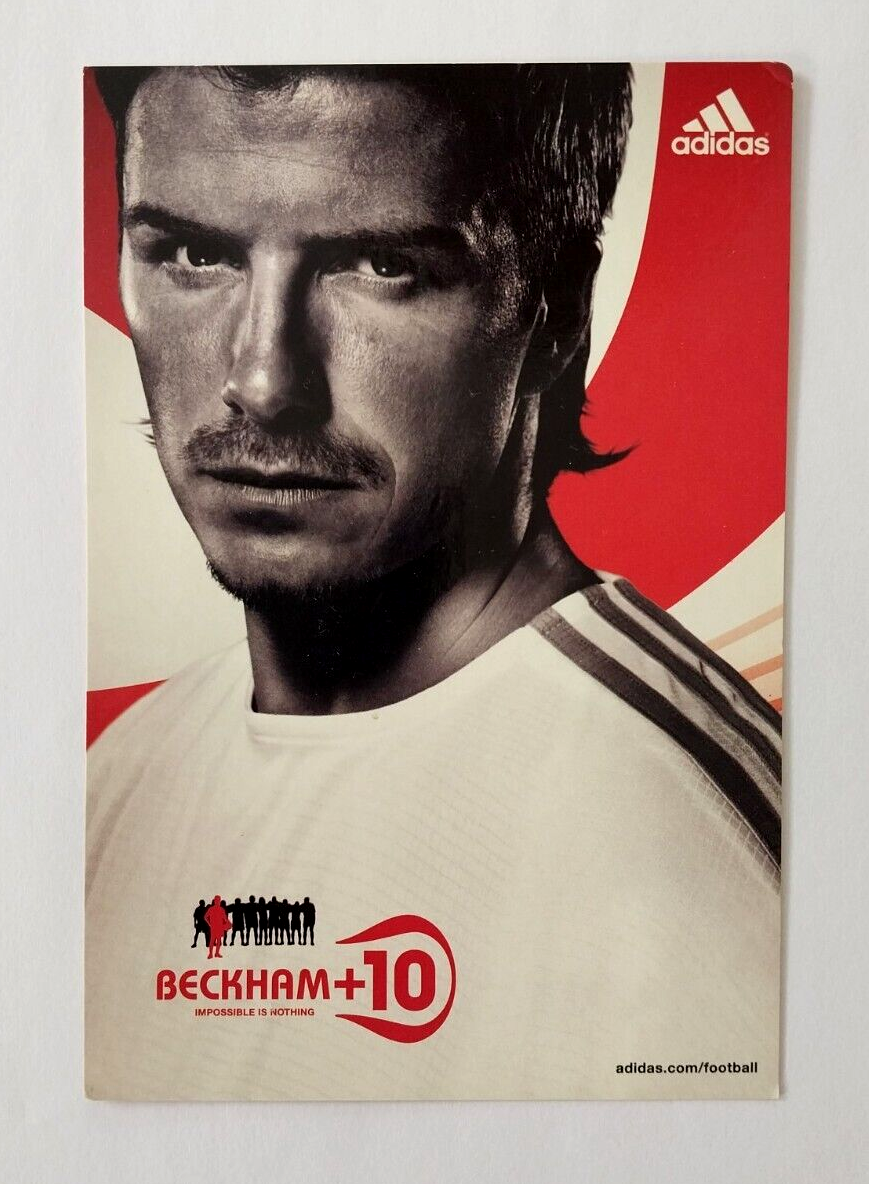 David Beckham 2005 Rare Argentina Soccer Postcard Original Adidas