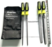 SNAP ON SGHBF600A HV 4 Pc HI-VIZ Instinct Soft Grip Handle Mixed File Set NEW +