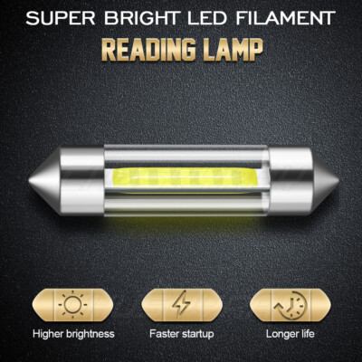 2* White 6418 6411 36MM LED License Plate Tag Light Bulbs Car Accessories - Walmart Supplies 2* White 6418 6411 36MM LED License Plate Tag Light Bulbs Car Accessories - Walmart Supplies