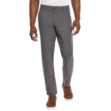 Marc New York Men’s Commuter Slim Fit 4 Way Stretch Pants, Gray, Size 32X30
