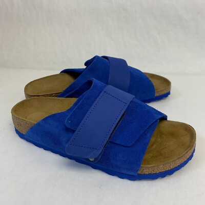 Birkenstock New w/ Box Kyoto Ultra Blue Nubuck/Suede Leather