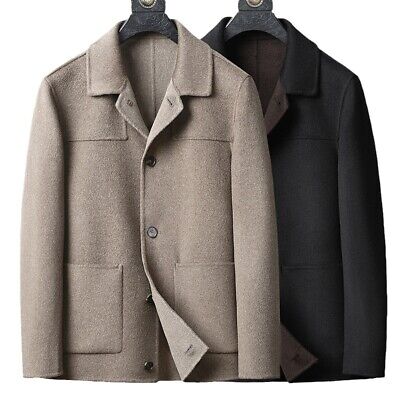Double-sided Wool Jacket Men's Short Lapel Wool Jacket High Double-sided Wool Jacket Men's Short Lapel Wool Jacket High