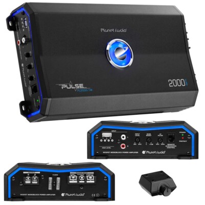 Planet Audio PL2000.1M Pulse Series Car Audio Amplifier