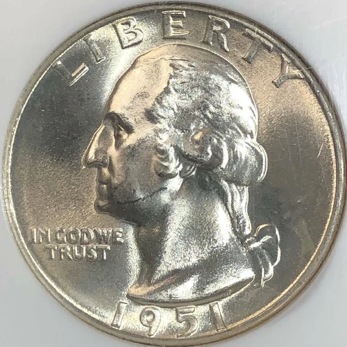 1951 D Washington Quarter NGC MS-65