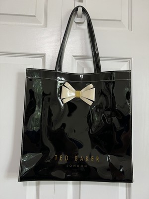 Ted Baker Large Black Icon Tote Bag Bow Detail