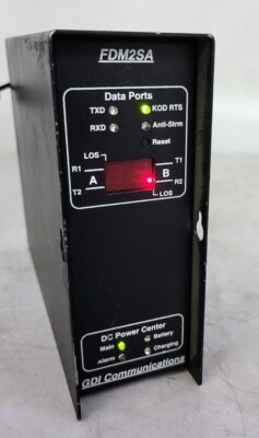 GDI COMMUNICATIONS FDM2SA FIBER OPTIC DATA DC POWER CENTER MODULE