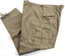 NWOT 3XL LONG MENS PROPPER F5205 ZIP FLY BATTLE RIP CARGO PANTS KHAKI 3XL LONG