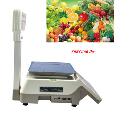 Techtongda Digital Price Computing Scale Supermarket Electronic Scale 66 lbs