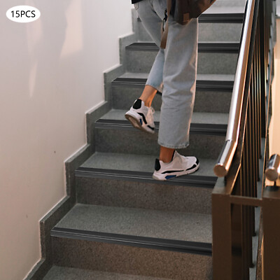 NEW 15pcs Stair Edge Protector  Anti-Slip Stair Corner Waterproof Step Edge Trim