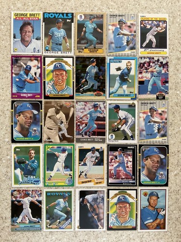 George Brett(HUGE 50 Card Lot)inc 1986 1987 1988 Topps /1987 Donruss/1988 Score