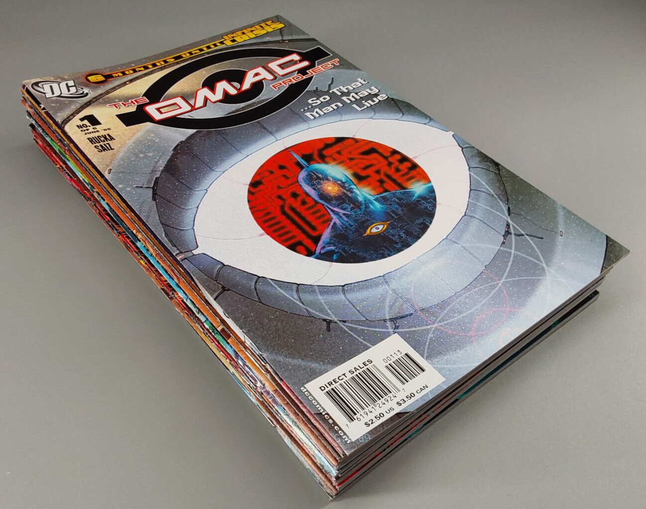 Proyecto OMAC 1-6 + CRISIS INFINITA 1-7 + Un mundo feliz lote de 16 cómics de DC