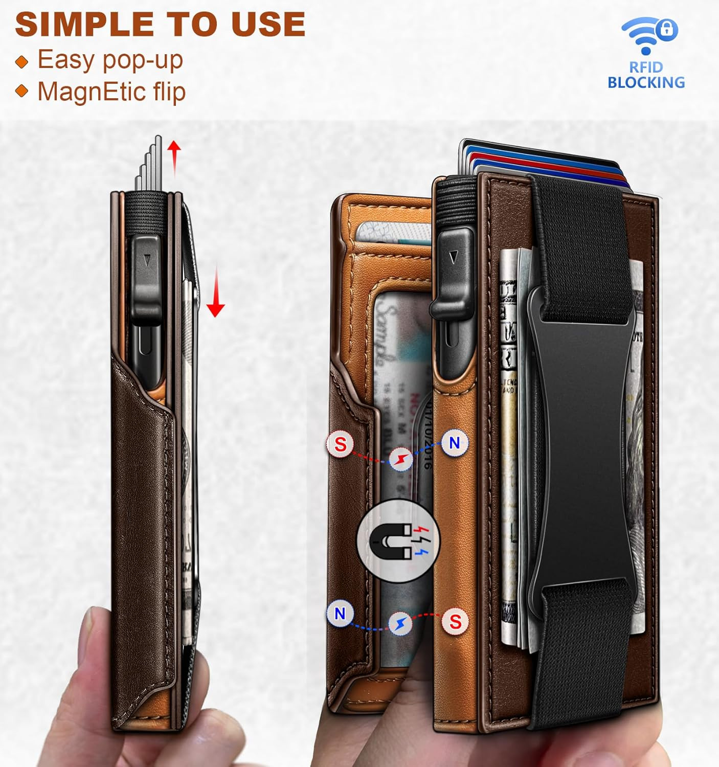 Men Wallet Gift BoxedSlim Front Pocket Wallet Money Clip Card Holder 3