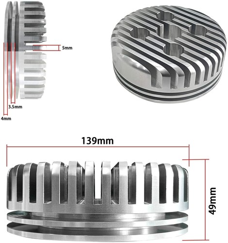 Cabezal de carreras CNC CDHPOWER LD100 y junta de cobre de cilindro de 2 piezas para kit de motor LD100 - Imagen 4 de 11