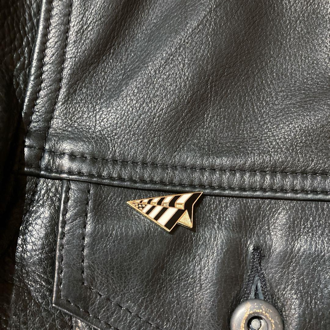 Schott 3rd Leather Tracker USA Standard Pocket Pin Back Logo Schott 3rd Leather Tracker USA Standard Pocket Pin Back Logo