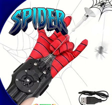 Spider Web Shooter 8ft USB Real Web Slinger and Launcher Toy for Superhero Fans