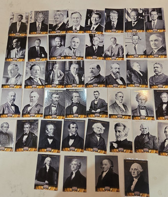 Panini Americana Heroes & Legends US Presidents Trading Cards Washington - Obama