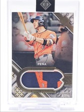 JEREMY PENA 2025 TOPPS TRANSCENDENT PATCH BASEBALL GOLD ASTROS 10/10 Q2754