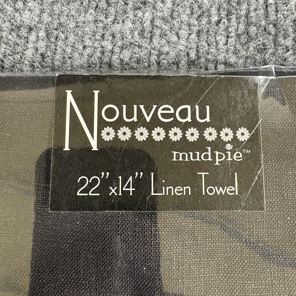 Toalha de Linho Mud Pie Nova Dizendo Engraçado Decoração de Cozinha 22x14 Presente de Festa Nova - Imagem 4 de 4
