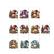 10 Cozy Christmas Cards Gnome Note Cards Blank Greeting Cards with Envelopes 4x6