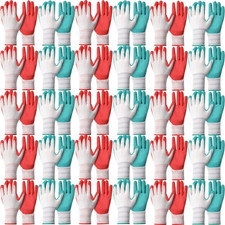 32 Pairs Garden Gloves for Women Ladies' Gardening Gloves Bulk Breathable Rubber
