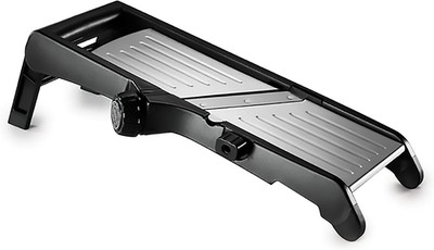 Deluxe Mandoline Slicer/Grater, Black, 12-In.