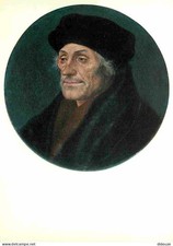 Postcard - Art - Painting - Hans Holbein - Portrait of Erasmus of Rotterdam