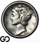 1921-D Mercury Dime *Low Mintage Key Denver Issue* XF+, Bids: 675-900