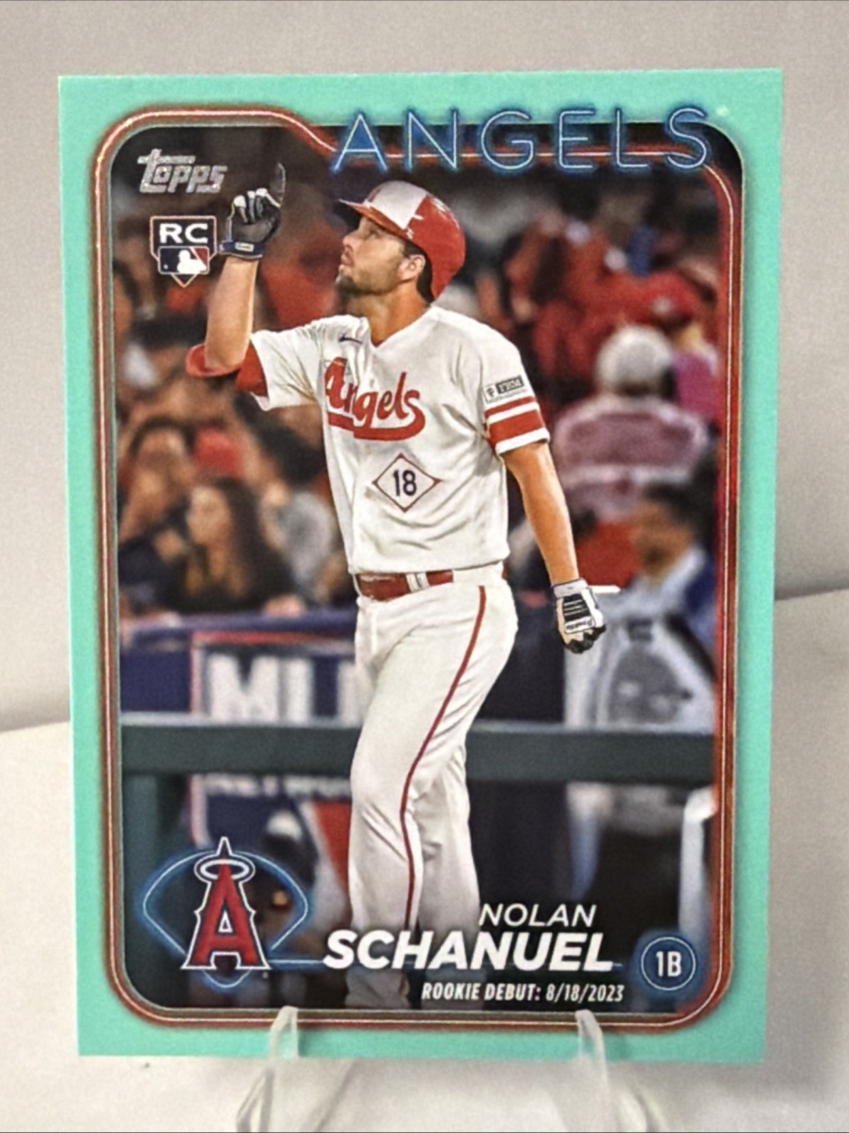 Nolan Schanuel (RC) #US193 Topps Update 2024 - Aqua Boarder Rookie Debut 8/18/23