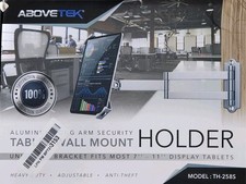 Abovetek Aluminum Security Tablet Wall amount Holder TH-258S Fits Most 7" - 11"