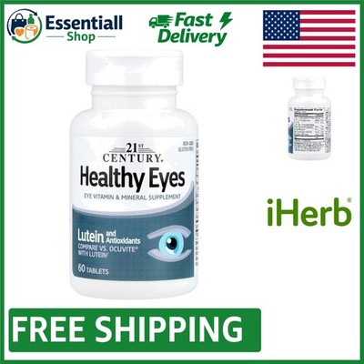Gluten-Free Eye Vitamin Supplement with Lutein - 60 Count for Vision Health