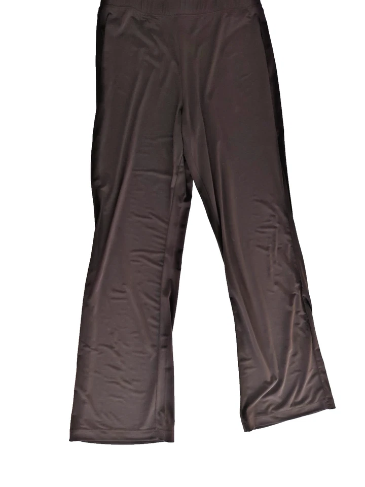 Susan Graver M Vestido Transparente o Pantalón de Salón Marrón Oscuro Material Fluido Cómodo Foto 2 de 4