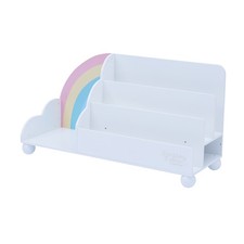 Fantasy Fields by Teamson Kids Rainbow 3-Tier Wooden Display Bookcase White