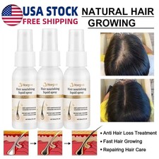 3PC Hair Growth Spray Anti Hair Loss Fast Regrowth Scalp Treatment Serum US