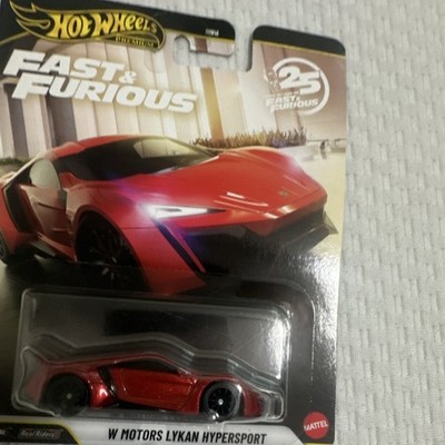 Hot Wheels Fast & Furious W Motors Lykan Hypersport 1:64 Red Diecast Real Riders
