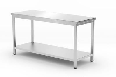 Hendi Arbeitstisch Kitchen Line mit Grundboden  1600x600x850mm