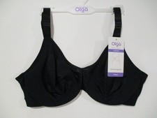 Olga Womens Signature Support full coverage Bra size 38 D Black
