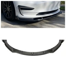 3-Piece Front Bumper Lip Compatible with 2017-2023 Tesla Model 3 Splitter