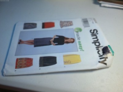 Simplicity 8664 Misses' Straight Skirt Back Zipper Sizes 4-8 Sew Pattern
