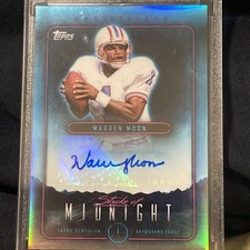 2024 Topps Midnight -Stroke of Midnight Autographs Warren Moon #SMA-WM Oilers 🔥