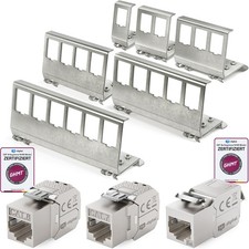 Cat7/6a/8 Keystone Modul Halterung Hutschiene...