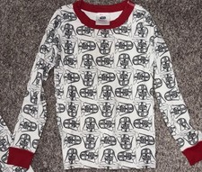 Hanna Andersson Boys Star Ways Size 6-7 Darth Vader Long Sleeve Pajama Set