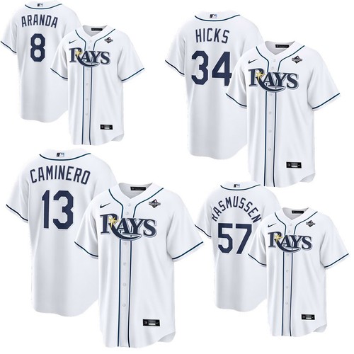All Player - 2026 Bay Rays White World Series Home Jersey 3D Print Size S-5XL