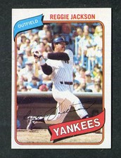 Reggie Jackson New York Yankees A.L. All-Star MLB Baseball Card #600 1980 Topps