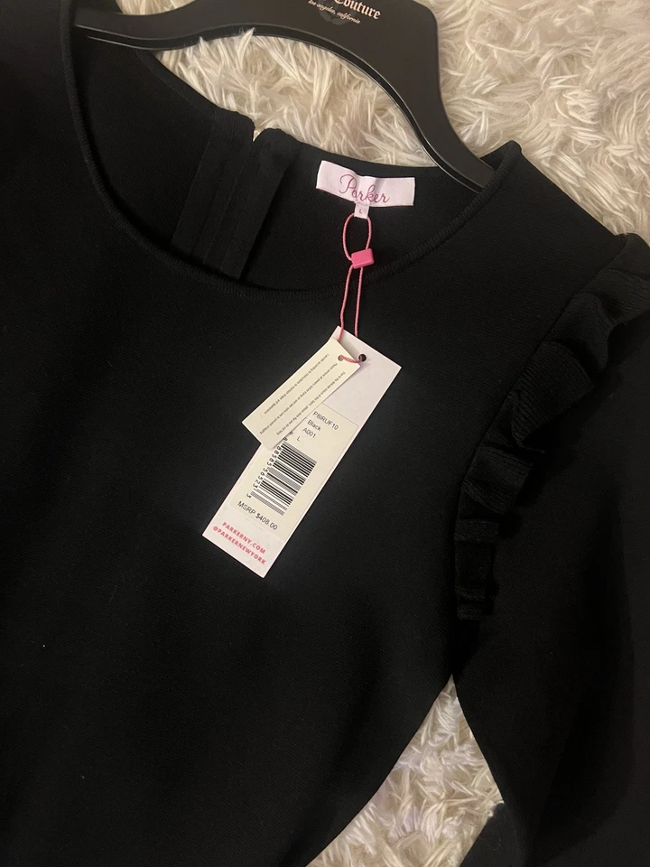 Parker Women's Long Sleeve Dress Patterned, Size L NWT - Image 2 of 4