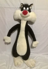 Rare Vintage Sylvester Jumbo Wired Plush 44" 24K 1993 Looney Tunes Bendable