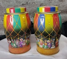 Walkers Old English Royal Toffee Tins (2) Excellent Colors Vintage 1997